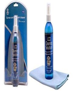 Pyle Home Computer LCD Screen Cleaning Kit - 207ml Cleaner Solution Spray Plus a Cleaning Cloth, Tool Cleans Phone, Keyboard, Laptop Surface, Plasma Flat TV Monitor, Macbook,Kindle,iPad, iPhone PCL106