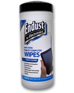Endust For Electronics Screen Cleaner Wipes, Electronics Surface Cleaning Wipes, For Tablet, E-Reader, Computer Monitor, Laptop, Phone, TV, GPS, Pre-Moistened, Alcohol & Ammonia Free, 70 Count (12596)