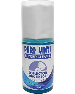 Collector Protector Premium Record Cleaning Solution - 6.7 oz Liquid Vinyl Record Cleaner & Anti-Static Microfiber Cloth Will Keep Your Prized Albums Sounding Like New!